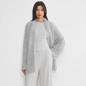 Aritzia The Group Alvar Open-front CardiganWool open-front cardigan Grey Large